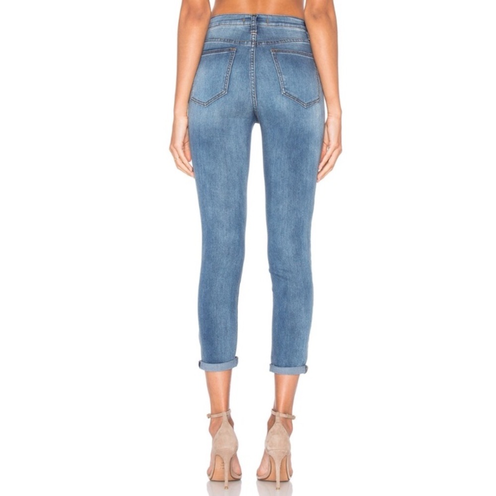 Free People High Rise Dusty Blue Skinny Jeans - Picture 7 of 7